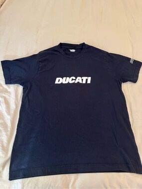 Ducati Men's Short Sleeve Logo Tee in Blue